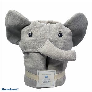 Pottery Barn Kids Elephant Hooded Bath Wrap New